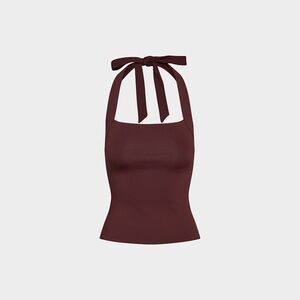 Aritzia Contour Optimum Top in Sumac Burgundy Size S